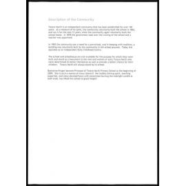 Description of the Totara North Community