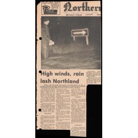 High winds; rain lash Northland