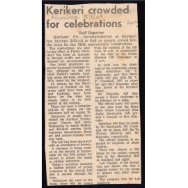 Kerikeri crowded for celebrations