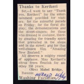 Thanks to Kerikeri