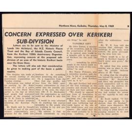 Concern expressed over Kerikeri sub-division
