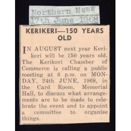 Kerikeri 150 years old 