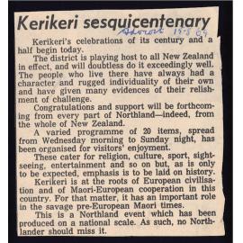 Kerikeri sesquicentenary