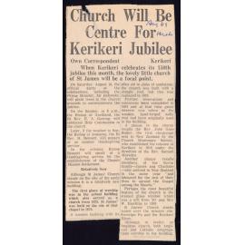 Church will be centre for Kerikeri jubilee