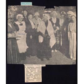 Mrs G. Wood surrounded by members of the Country Women's Institute