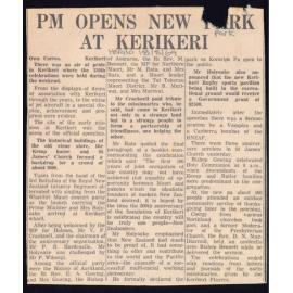 PM opens new park at Kerikeri