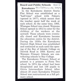 Board and Public Schools