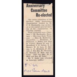 Anniversary committee re-elected