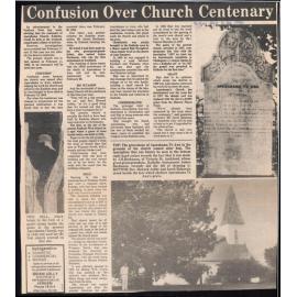 Confusion over church centenary