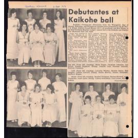 Debutantes at Kaikohe ball