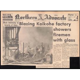 Blazing Kaikohe factory showers firemen with glass