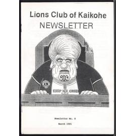 Lions Club of Kaikohe: Newsletter No. 8: March 1995