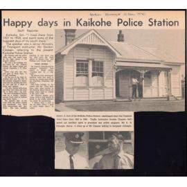 Happy days in Kaikohe Police Station
