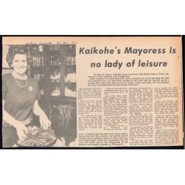 Kaikohe's mayoress is no lady of leisure