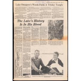 Lake Omapere's weeds form a tricky tangle: The lake's history is in his blood