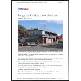 Dangerous far north hotel shut down