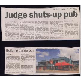 Judge shuts-up pub: Building dangerous