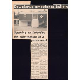 Kawakawa Ambulance Building: Opening on Saturday