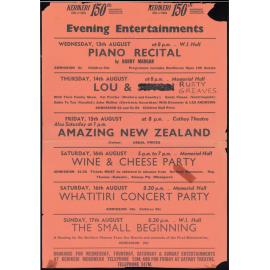 Kerikeri 150th : Evening Entertainment poster 