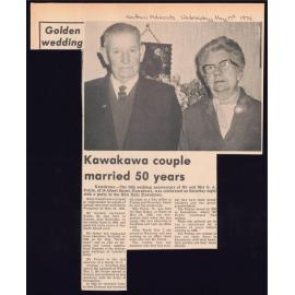 Kawakawa couple married 50 years