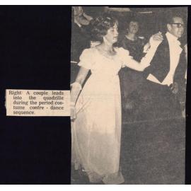 A couple leads into the quadrille