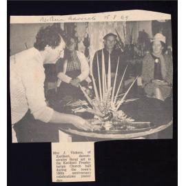 Floral art demonstration