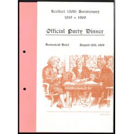 Kerikeri 150th Anniversary: Official Party Dinner